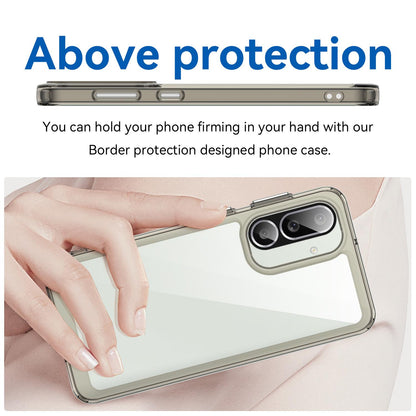 Samsung Galaxy M56 5G Acrylic Hybrid TPU Protective Phone Case, Colourful Series Shockproof Cover