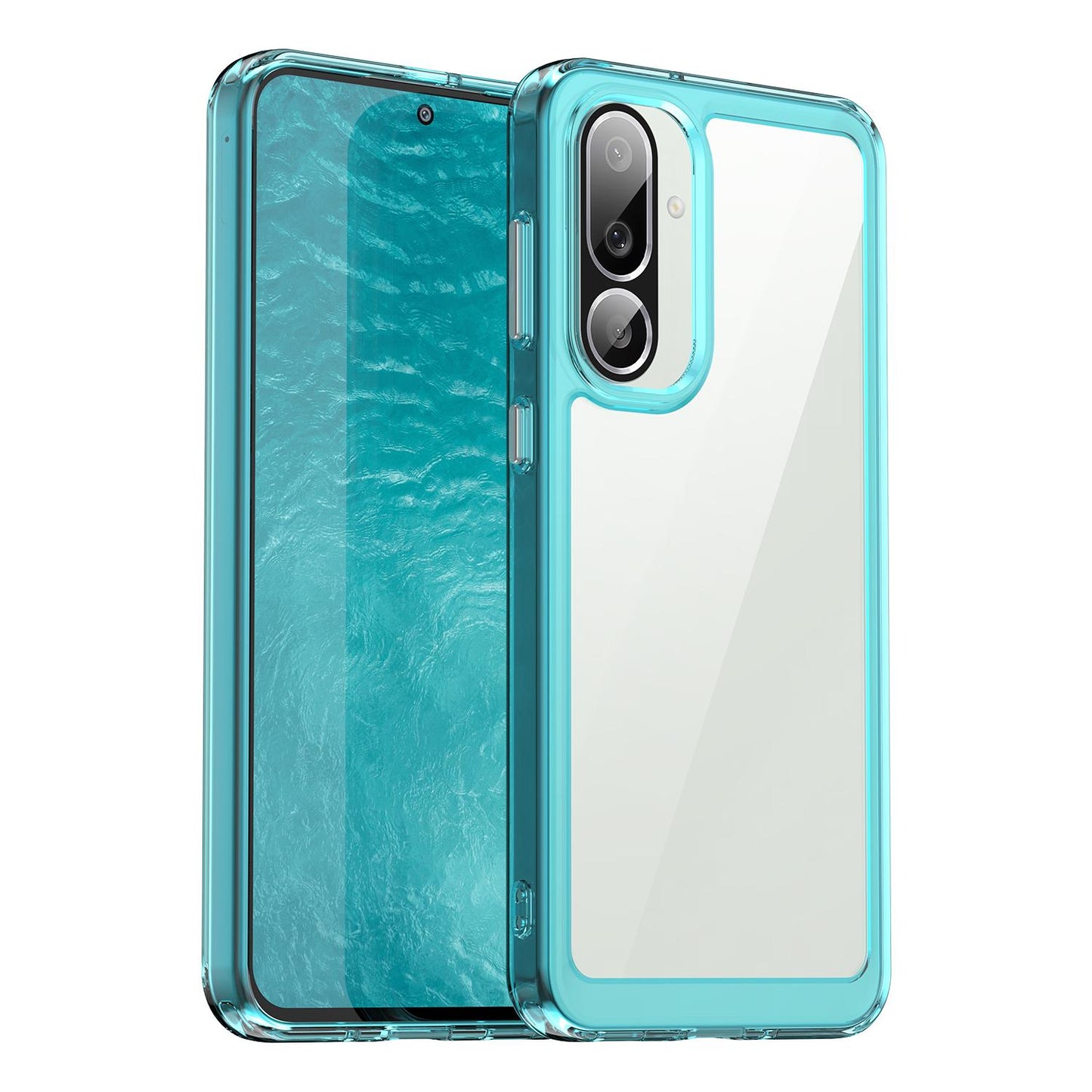 Samsung Galaxy M56 5G Acrylic Hybrid TPU Protective Phone Case, Colourful Series Shockproof Cover