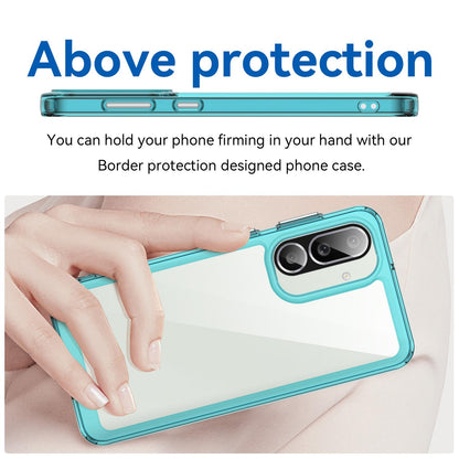 Samsung Galaxy M56 5G Acrylic Hybrid TPU Protective Phone Case, Colourful Series Shockproof Cover