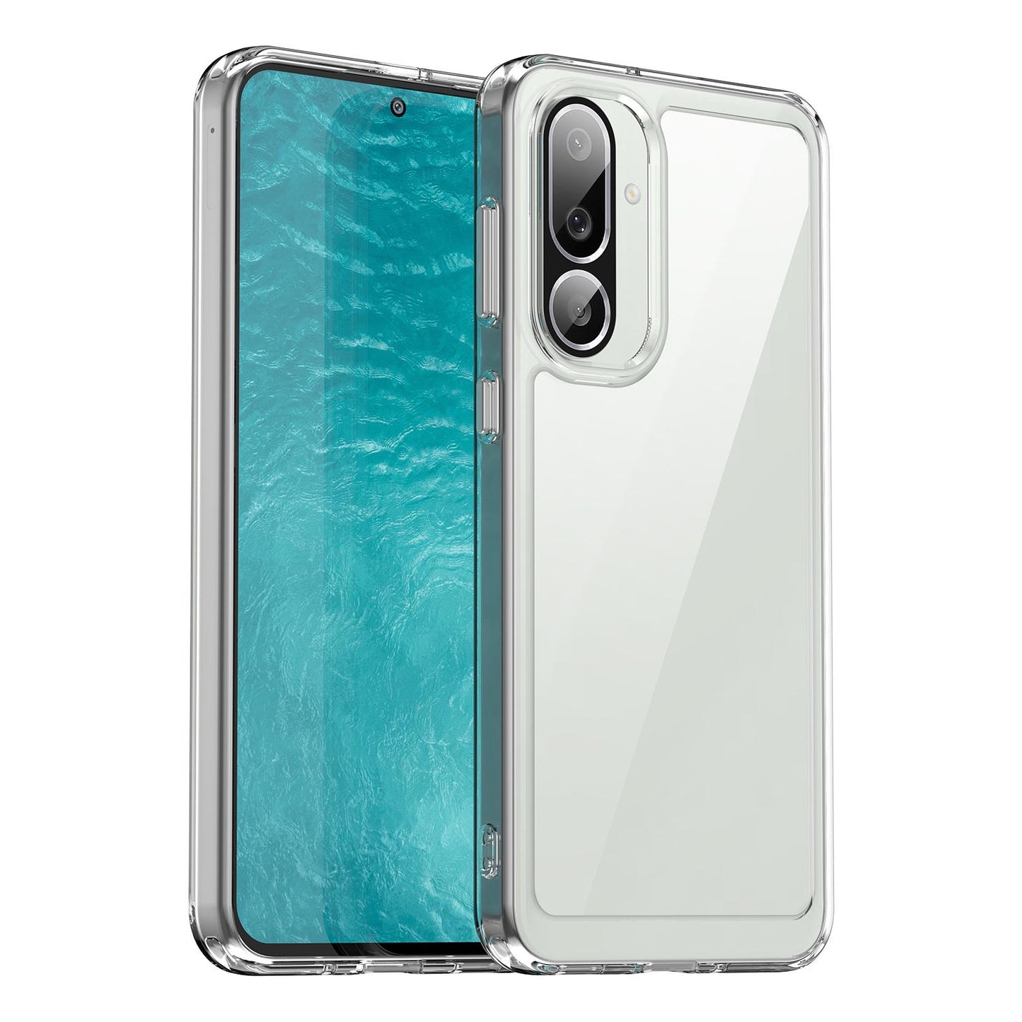 Samsung Galaxy M56 5G Acrylic Hybrid TPU Protective Phone Case, Colourful Series Shockproof Cover