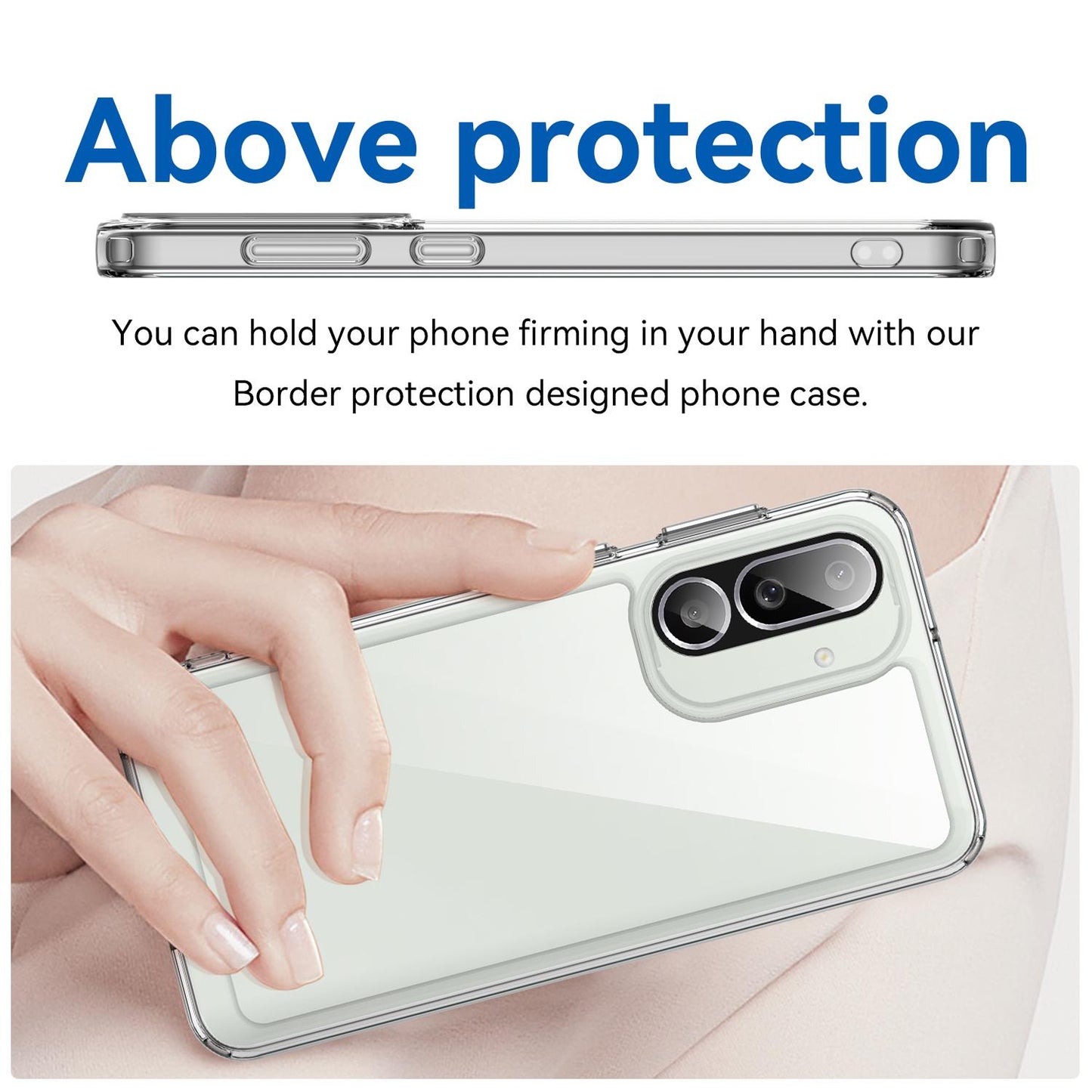Samsung Galaxy M56 5G Acrylic Hybrid TPU Protective Phone Case, Colourful Series Shockproof Cover
