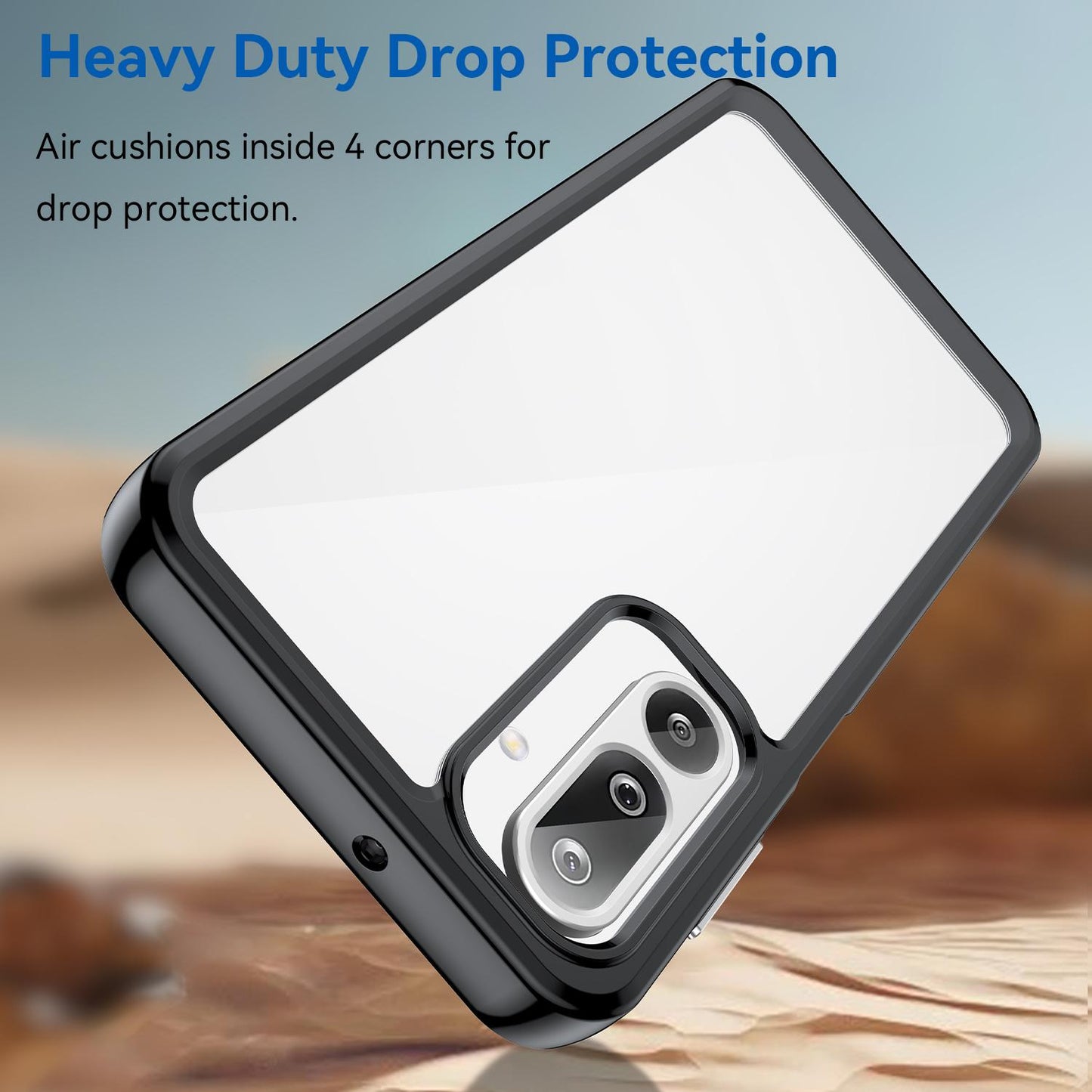 Samsung Galaxy M36 5G Acrylic Hybrid TPU Protective Phone Case, Colourful Series Shockproof Cover