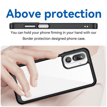 Samsung Galaxy M36 5G Acrylic Hybrid TPU Protective Phone Case, Colourful Series Shockproof Cover