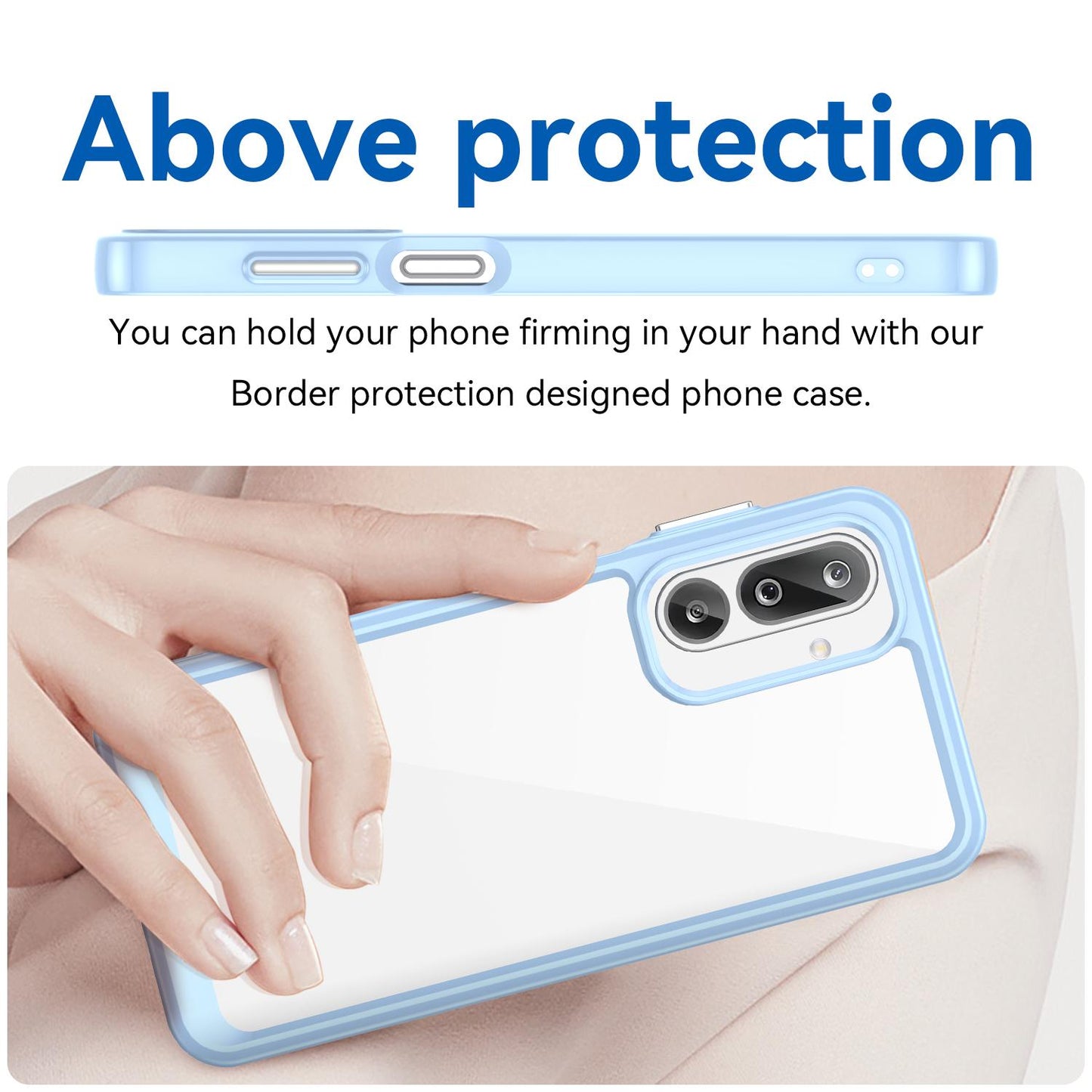 Samsung Galaxy M36 5G Acrylic Hybrid TPU Protective Phone Case, Colourful Series Shockproof Cover