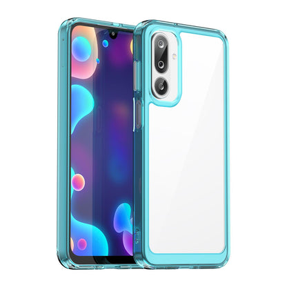 Samsung Galaxy M36 5G Acrylic Hybrid TPU Protective Phone Case, Colourful Series Shockproof Cover