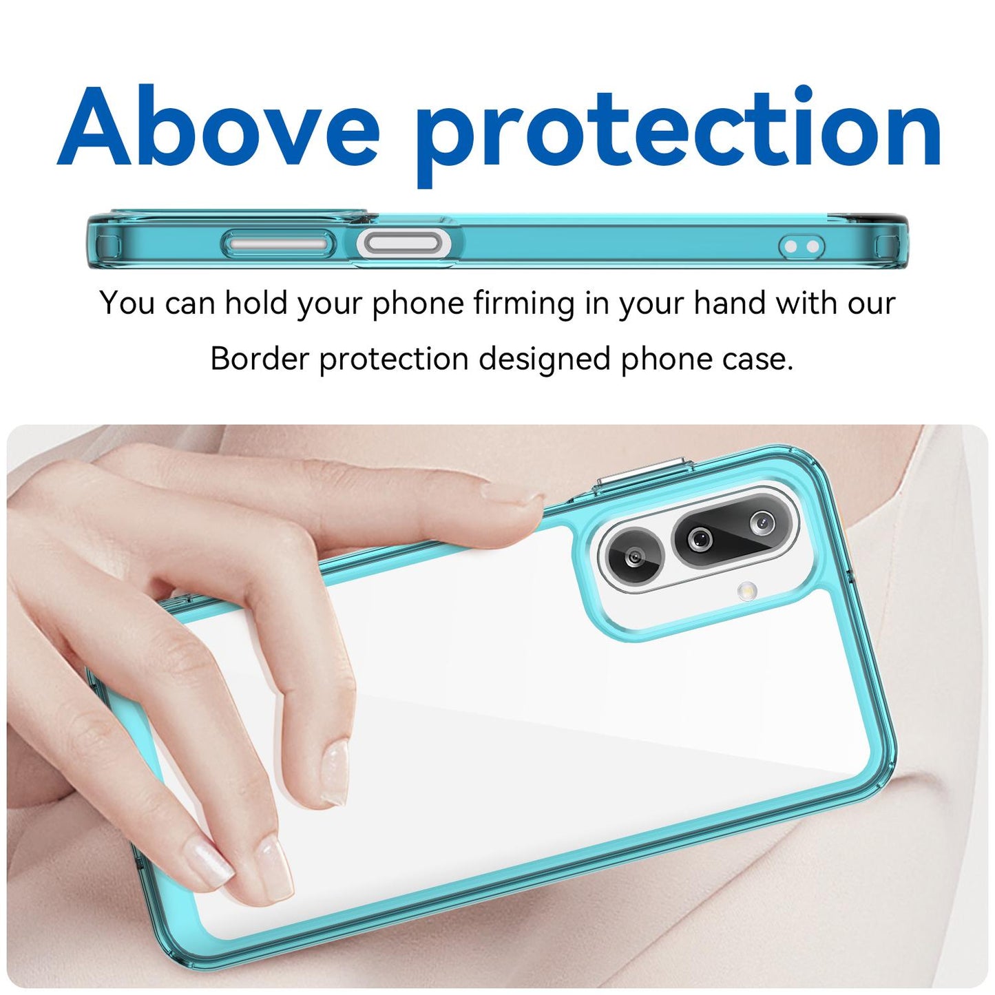 Samsung Galaxy M36 5G Acrylic Hybrid TPU Protective Phone Case, Colourful Series Shockproof Cover