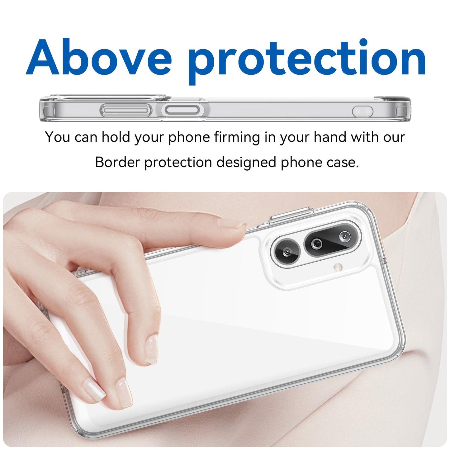 Samsung Galaxy M36 5G Acrylic Hybrid TPU Protective Phone Case, Colourful Series Shockproof Cover