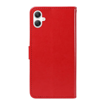 For Samsung Galaxy A06 5G Cat and Bee Embossed Flip Leather Phone Case Wallet Cover with Card Slots Cash Pocket Magnetic Stand Protective Shockproof TPU PU Leather Case with Wrist Strap