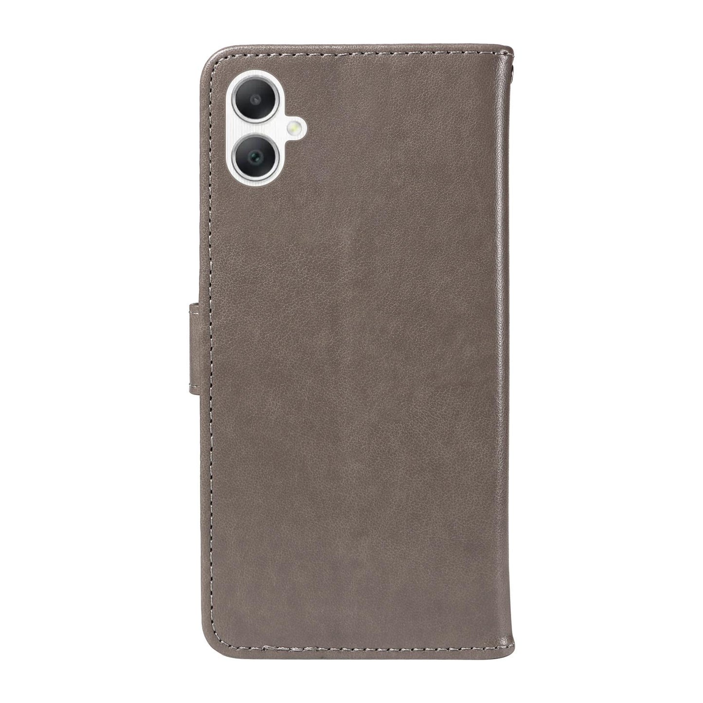 For Samsung Galaxy A06 5G Cat and Bee Embossed Flip Leather Phone Case Wallet Cover with Card Slots Cash Pocket Magnetic Stand Protective Shockproof TPU PU Leather Case with Wrist Strap