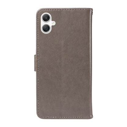 For Samsung Galaxy A06 4G Cat and Bee Embossed Flip Leather Phone Case Wallet Cover with Card Slots Cash Pocket Magnetic Stand Protective Shockproof TPU PU Leather Case with Wrist Strap