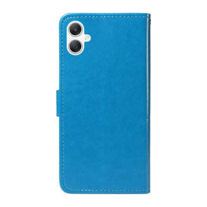 For Samsung Galaxy A06 5G Cat and Bee Embossed Flip Leather Phone Case Wallet Cover with Card Slots Cash Pocket Magnetic Stand Protective Shockproof TPU PU Leather Case with Wrist Strap
