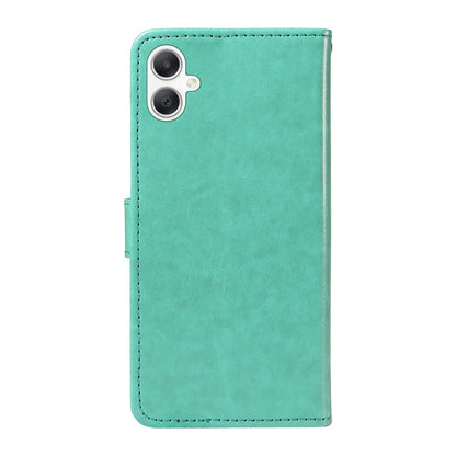For Samsung Galaxy A06 4G Cat and Bee Embossed Flip Leather Phone Case Wallet Cover with Card Slots Cash Pocket Magnetic Stand Protective Shockproof TPU PU Leather Case with Wrist Strap