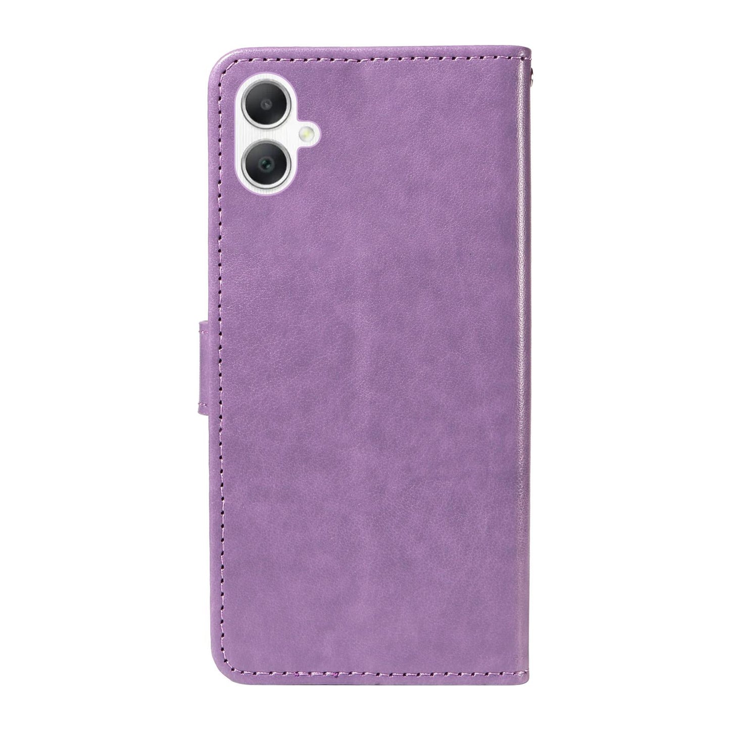 For Samsung Galaxy A06 5G Cat and Bee Embossed Flip Leather Phone Case Wallet Cover with Card Slots Cash Pocket Magnetic Stand Protective Shockproof TPU PU Leather Case with Wrist Strap