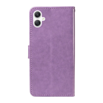 For Samsung Galaxy A06 5G Cat and Bee Embossed Flip Leather Phone Case Wallet Cover with Card Slots Cash Pocket Magnetic Stand Protective Shockproof TPU PU Leather Case with Wrist Strap