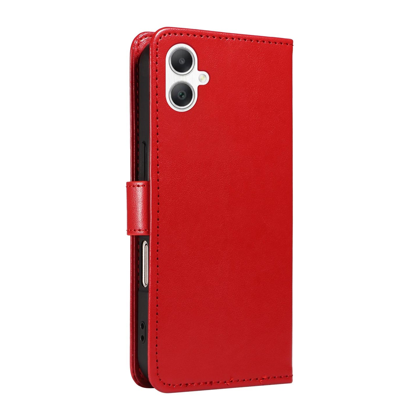 For Samsung Galaxy A07 5G Cat and Bee Embossed Flip Leather Phone Case Wallet Cover with Card Slots Cash Pocket Magnetic Stand Protective Shockproof TPU PU Leather Case with Wrist Strap