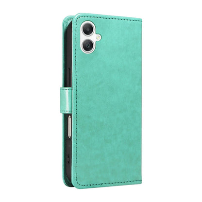 For Samsung Galaxy A07 5G Cat and Bee Embossed Flip Leather Phone Case Wallet Cover with Card Slots Cash Pocket Magnetic Stand Protective Shockproof TPU PU Leather Case with Wrist Strap