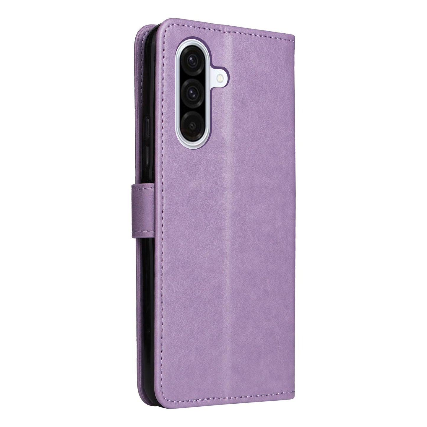 For Samsung Galaxy A56 5G Cat and Bee Embossed Flip Leather Phone Case Wallet Cover with Card Slots Cash Pocket Magnetic Stand Protective Shockproof TPU PU Leather Case with Wrist Strap