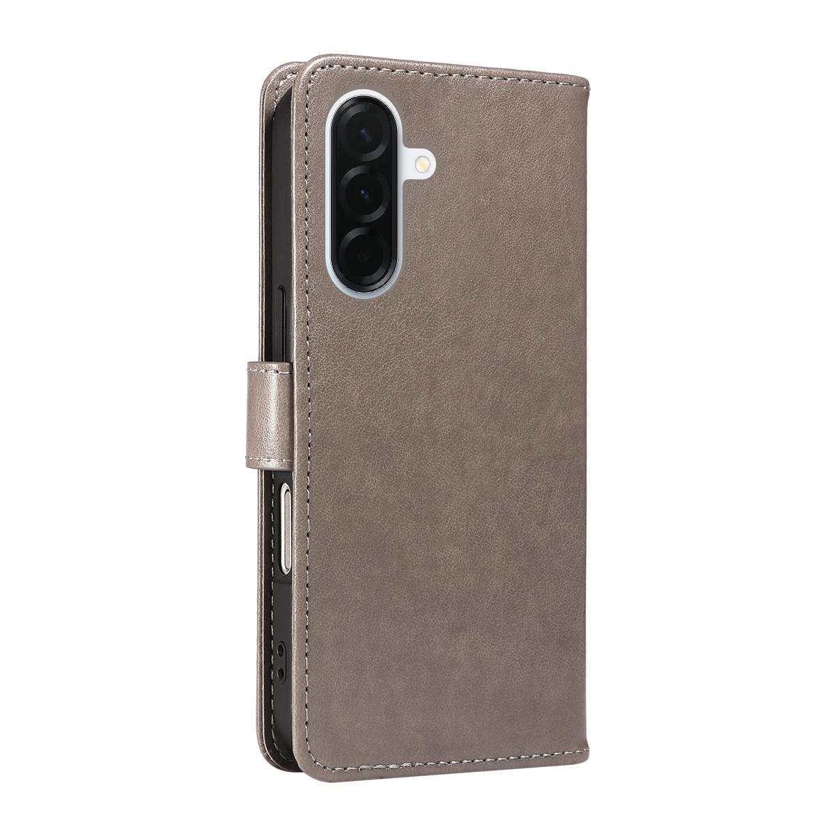 For Samsung Galaxy A37 5G Cat and Bee Embossed Flip Leather Phone Case Wallet Cover with Card Slots Cash Pocket Magnetic Stand Protective Shockproof TPU PU Leather Case with Wrist Strap