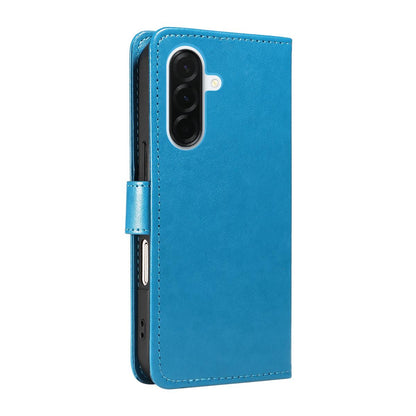 For Samsung Galaxy A37 5G Cat and Bee Embossed Flip Leather Phone Case Wallet Cover with Card Slots Cash Pocket Magnetic Stand Protective Shockproof TPU PU Leather Case with Wrist Strap
