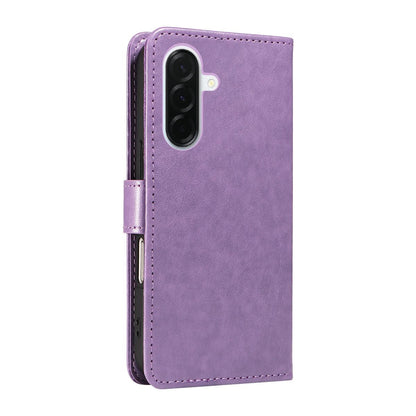 For Samsung Galaxy A37 5G Cat and Bee Embossed Flip Leather Phone Case Wallet Cover with Card Slots Cash Pocket Magnetic Stand Protective Shockproof TPU PU Leather Case with Wrist Strap