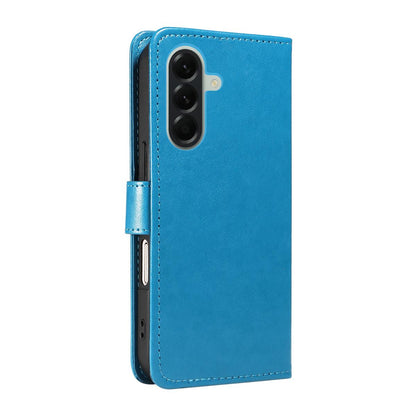 For Samsung Galaxy A57 5G Cat and Bee Embossed Flip Leather Phone Case Wallet Cover with Card Slots Cash Pocket Magnetic Stand Protective Shockproof TPU PU Leather Case with Wrist Strap