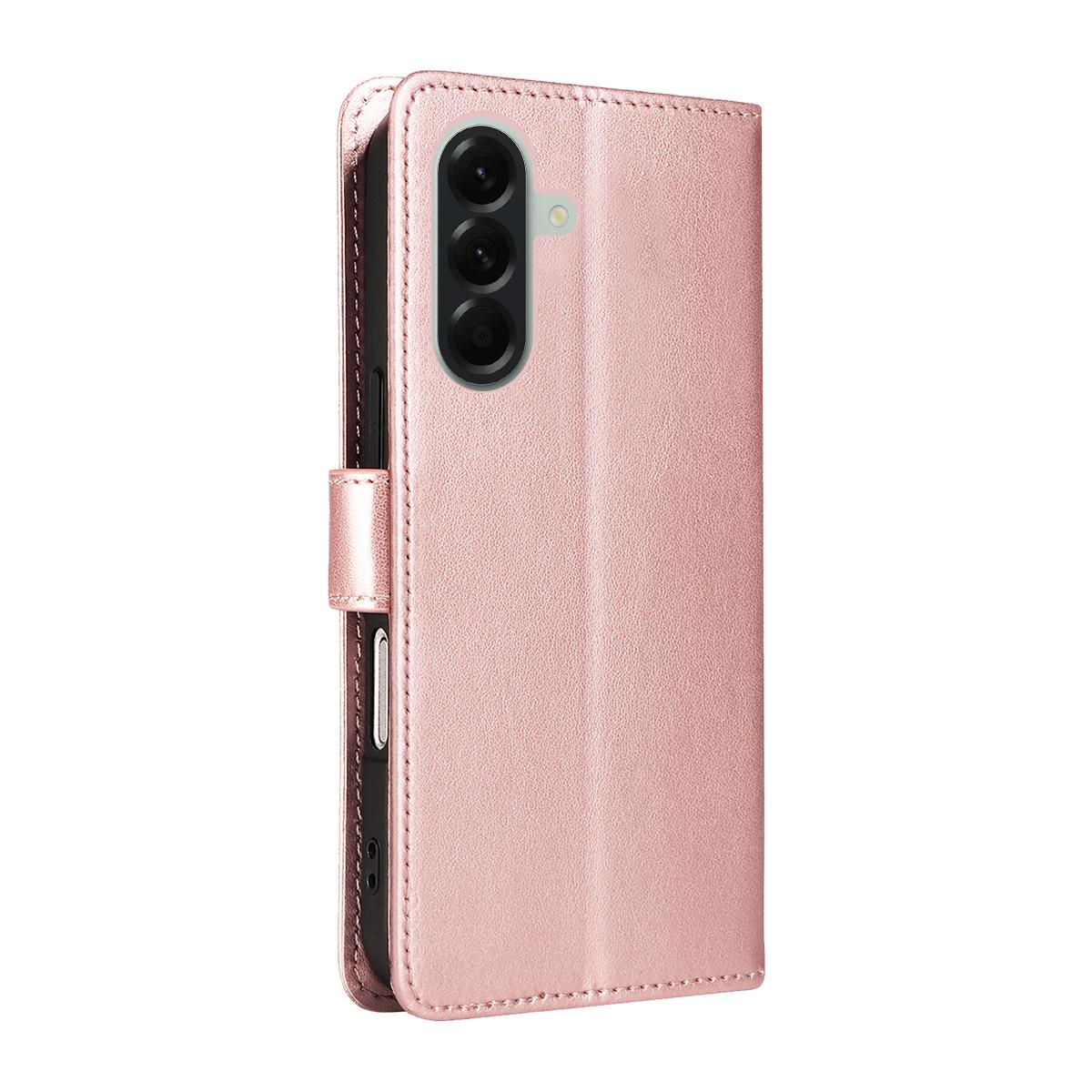 For Samsung Galaxy A57 5G Cat and Bee Embossed Flip Leather Phone Case Wallet Cover with Card Slots Cash Pocket Magnetic Stand Protective Shockproof TPU PU Leather Case with Wrist Strap