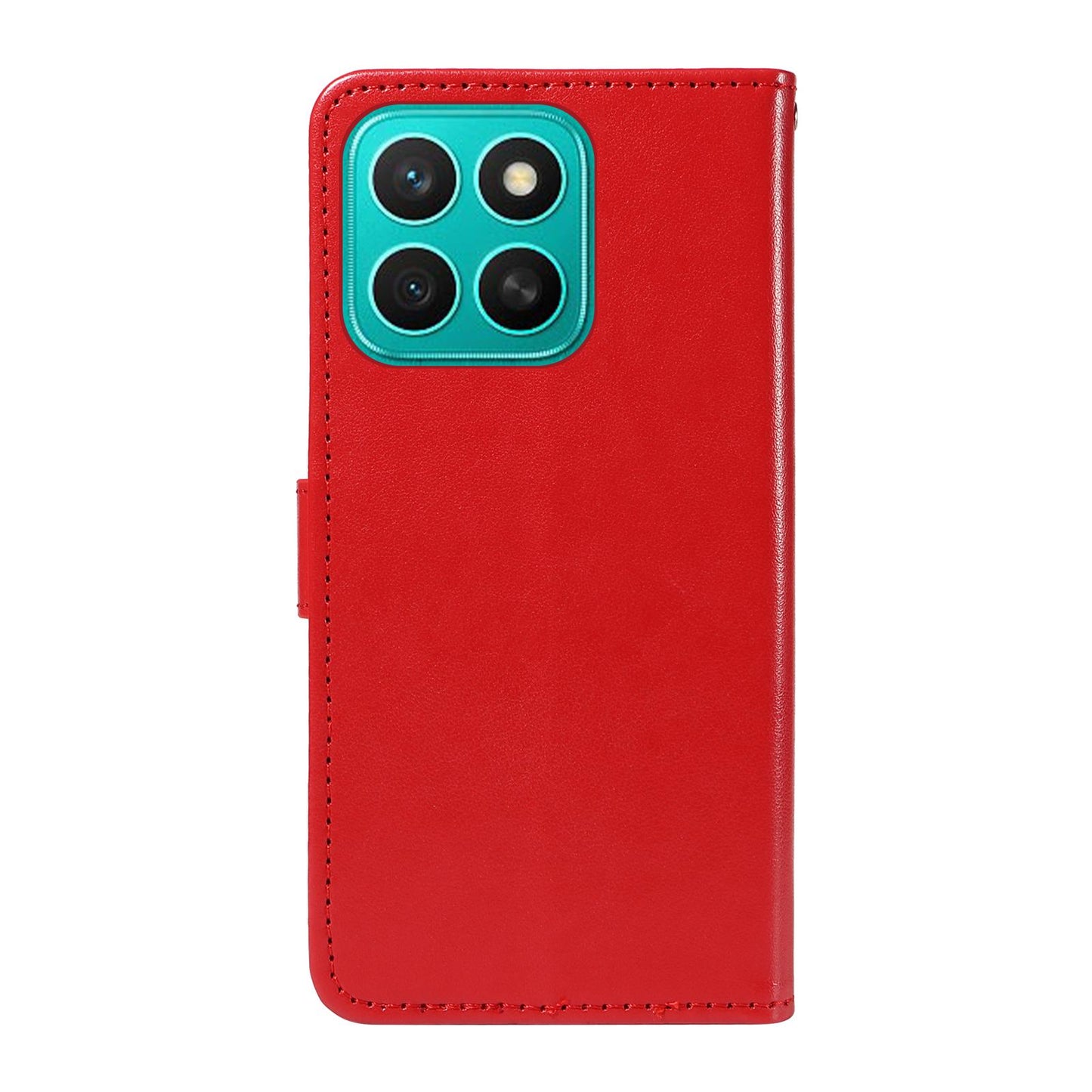 For Honor X8c 4G Cat and Bee Embossed Flip Leather Phone Case Wallet Cover with Card Slots Cash Pocket Magnetic Stand Protective Shockproof TPU PU Leather Case with Wrist Strap