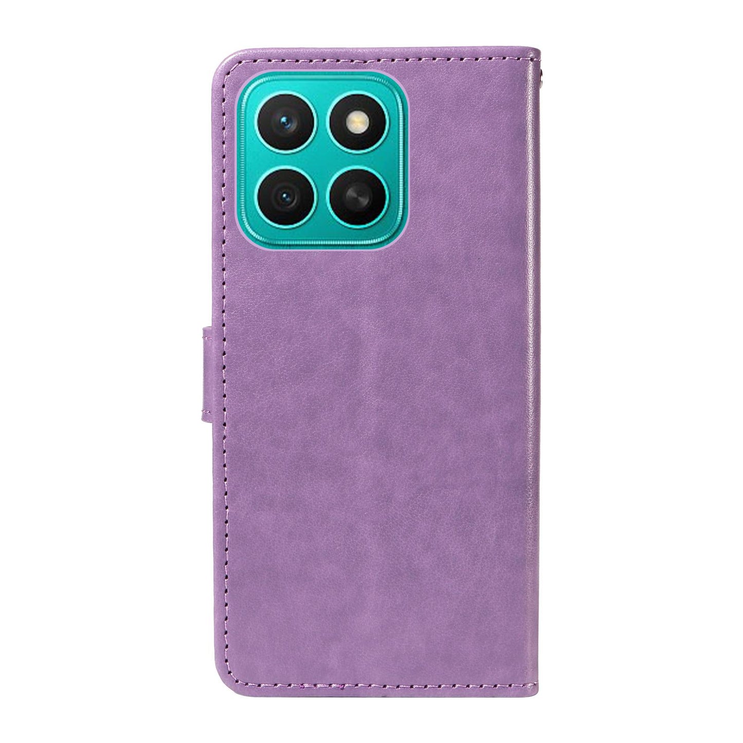 For Honor X8c 4G Cat and Bee Embossed Flip Leather Phone Case Wallet Cover with Card Slots Cash Pocket Magnetic Stand Protective Shockproof TPU PU Leather Case with Wrist Strap