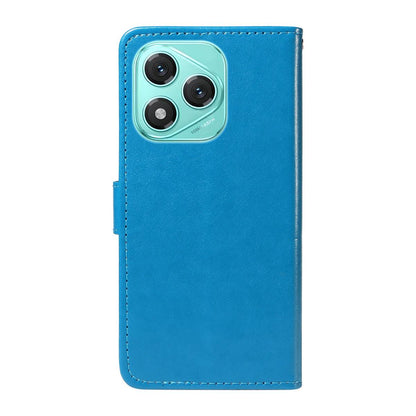 For Honor 400 Lite Cat and Bee Embossed Flip Leather Phone Case Wallet Cover with Card Slots Cash Pocket Magnetic Stand Protective Shockproof TPU PU Leather Case with Wrist Strap