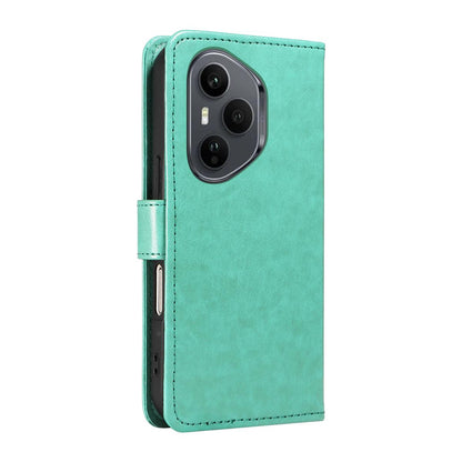For Honor 400 Pro 160.8mm Cat and Bee Embossed Flip Leather Phone Case Wallet Cover with Card Slots Cash Pocket Magnetic Stand Protective Shockproof TPU PU Leather Case with Wrist Strap