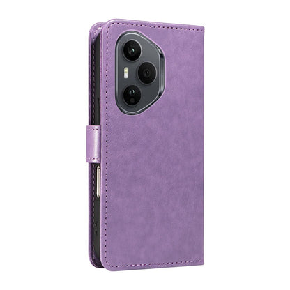 For Honor 400 Pro 160.8mm Cat and Bee Embossed Flip Leather Phone Case Wallet Cover with Card Slots Cash Pocket Magnetic Stand Protective Shockproof TPU PU Leather Case with Wrist Strap