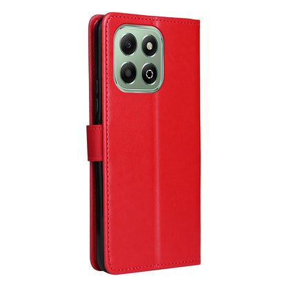 For Honor X6c Cat and Bee Embossed Flip Leather Phone Case Wallet Cover with Card Slots Cash Pocket Magnetic Stand Protective Shockproof TPU PU Leather Case with Wrist Strap