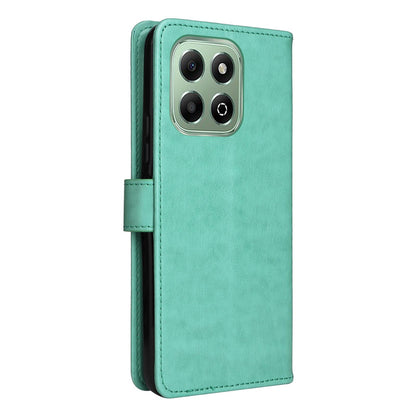 For Honor X6b Cat and Bee Embossed Flip Leather Phone Case Wallet Cover with Card Slots Cash Pocket Magnetic Stand Protective Shockproof TPU PU Leather Case with Wrist Strap