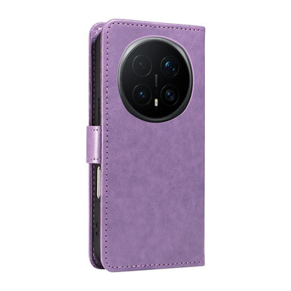 For Honor Magic8 Pro Cat and Bee Embossed Flip Leather Phone Case Wallet Cover with Card Slots Cash Pocket Magnetic Stand Protective Shockproof TPU PU Leather Case with Wrist Strap