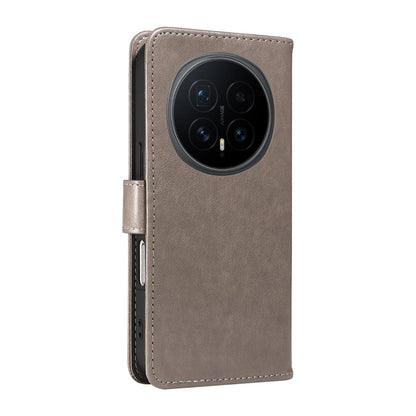 For Honor Magic8 Cat and Bee Embossed Flip Leather Phone Case Wallet Cover with Card Slots Cash Pocket Magnetic Stand Protective Shockproof TPU PU Leather Case with Wrist Strap