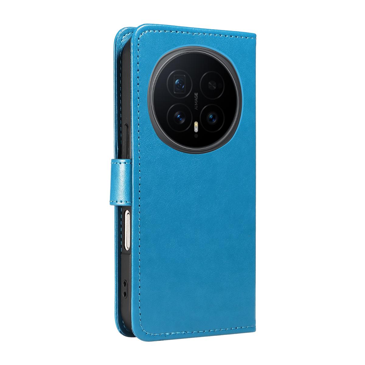For Honor Magic8 Cat and Bee Embossed Flip Leather Phone Case Wallet Cover with Card Slots Cash Pocket Magnetic Stand Protective Shockproof TPU PU Leather Case with Wrist Strap
