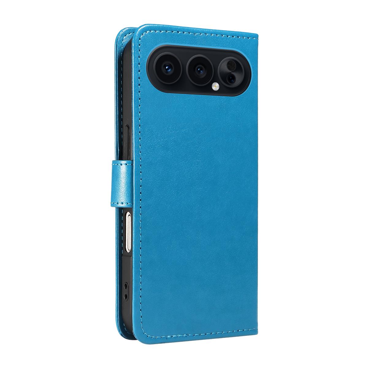 For Honor 500 Pro 155.8mm Cat and Bee Embossed Flip Leather Phone Case Wallet Cover with Card Slots Cash Pocket Magnetic Stand Protective Shockproof TPU PU Leather Case with Wrist Strap