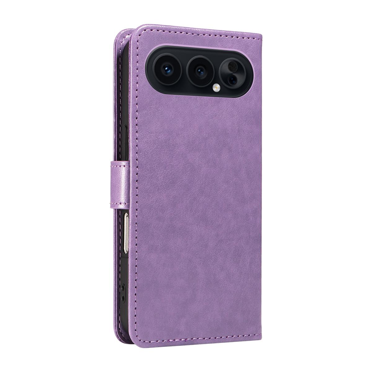 For Honor 500 Pro 155.8mm Cat and Bee Embossed Flip Leather Phone Case Wallet Cover with Card Slots Cash Pocket Magnetic Stand Protective Shockproof TPU PU Leather Case with Wrist Strap