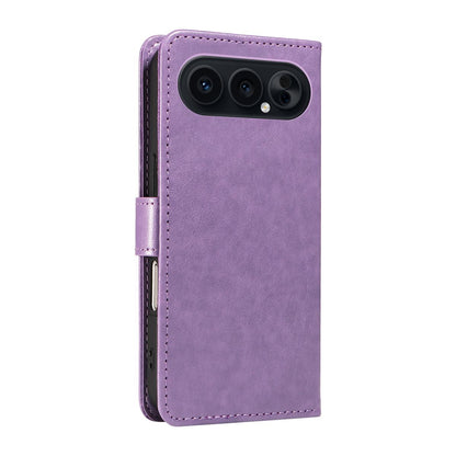 For Honor 500 Pro 155.8mm Cat and Bee Embossed Flip Leather Phone Case Wallet Cover with Card Slots Cash Pocket Magnetic Stand Protective Shockproof TPU PU Leather Case with Wrist Strap