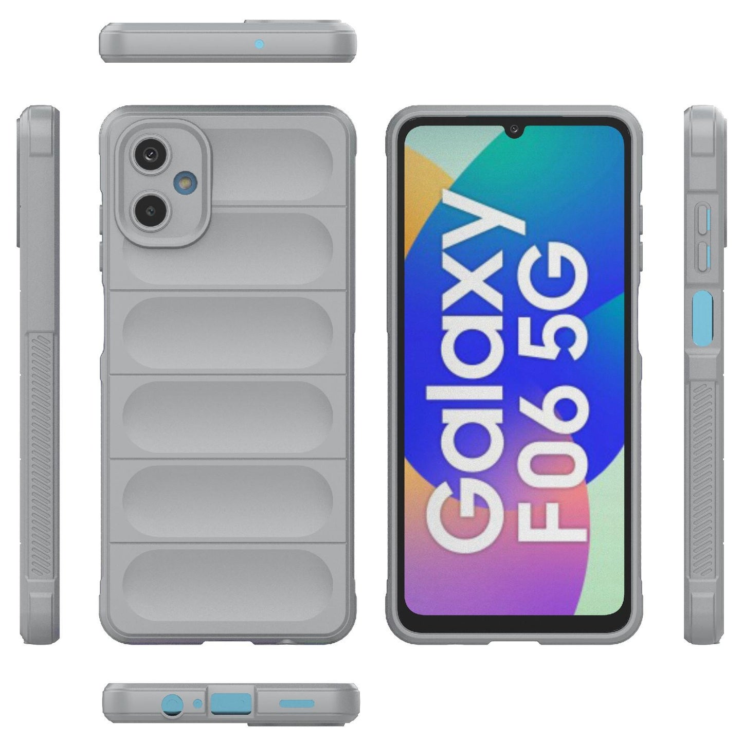 Samsung Galaxy F06 5G Magic Shield TPU + Flannel Protective Phone Case Cover, Shockproof Scratch Resistant