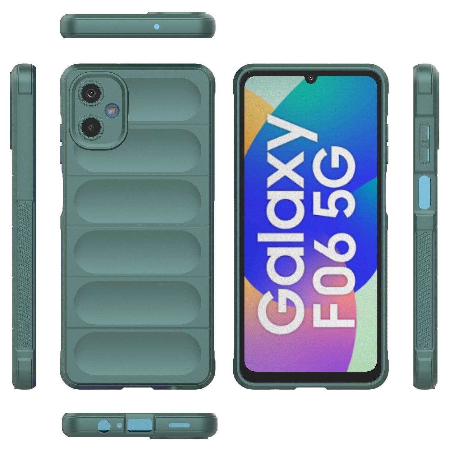 Samsung Galaxy F06 5G Magic Shield TPU + Flannel Protective Phone Case Cover, Shockproof Scratch Resistant