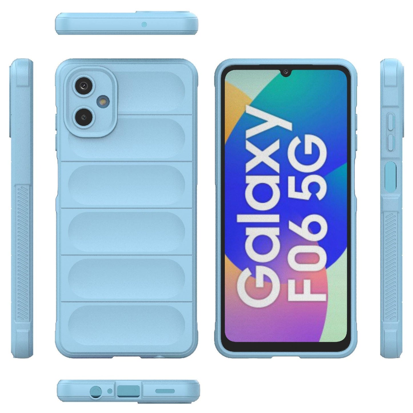 Samsung Galaxy F06 5G Magic Shield TPU + Flannel Protective Phone Case Cover, Shockproof Scratch Resistant