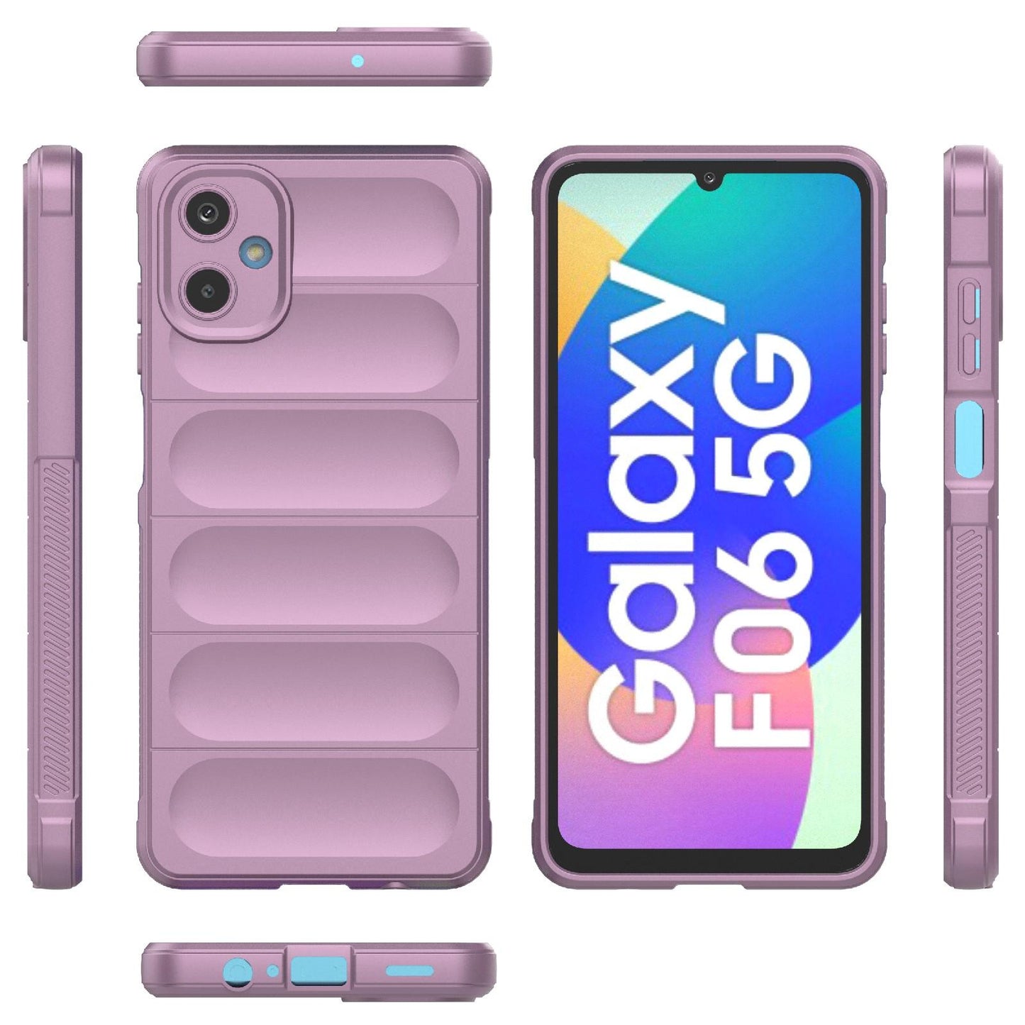 Samsung Galaxy F06 5G Magic Shield TPU + Flannel Protective Phone Case Cover, Shockproof Scratch Resistant