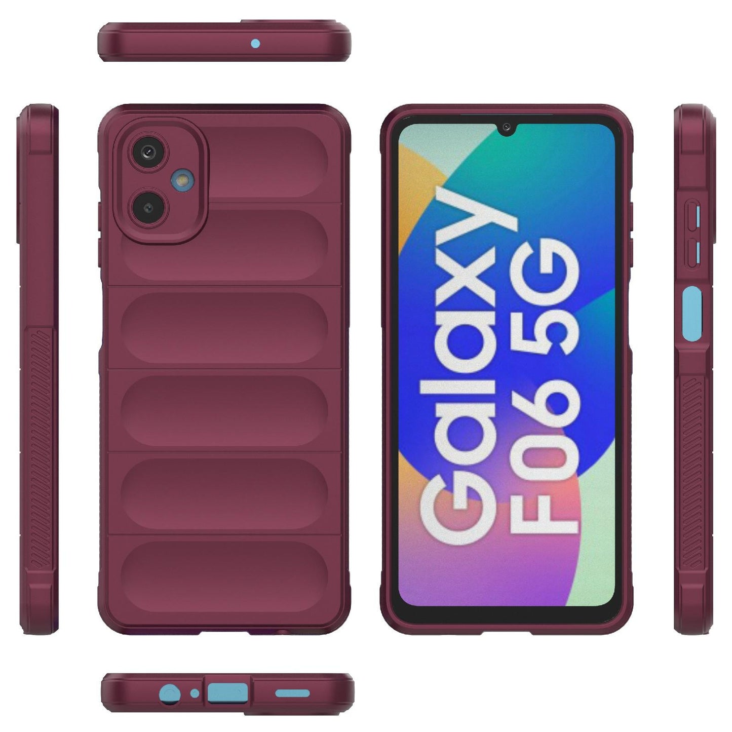 Samsung Galaxy F06 5G Magic Shield TPU + Flannel Protective Phone Case Cover, Shockproof Scratch Resistant
