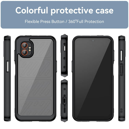 Samsung Galaxy Xcover 7 Pro Acrylic Hybrid TPU Protective Phone Case, Colourful Series Shockproof Cover