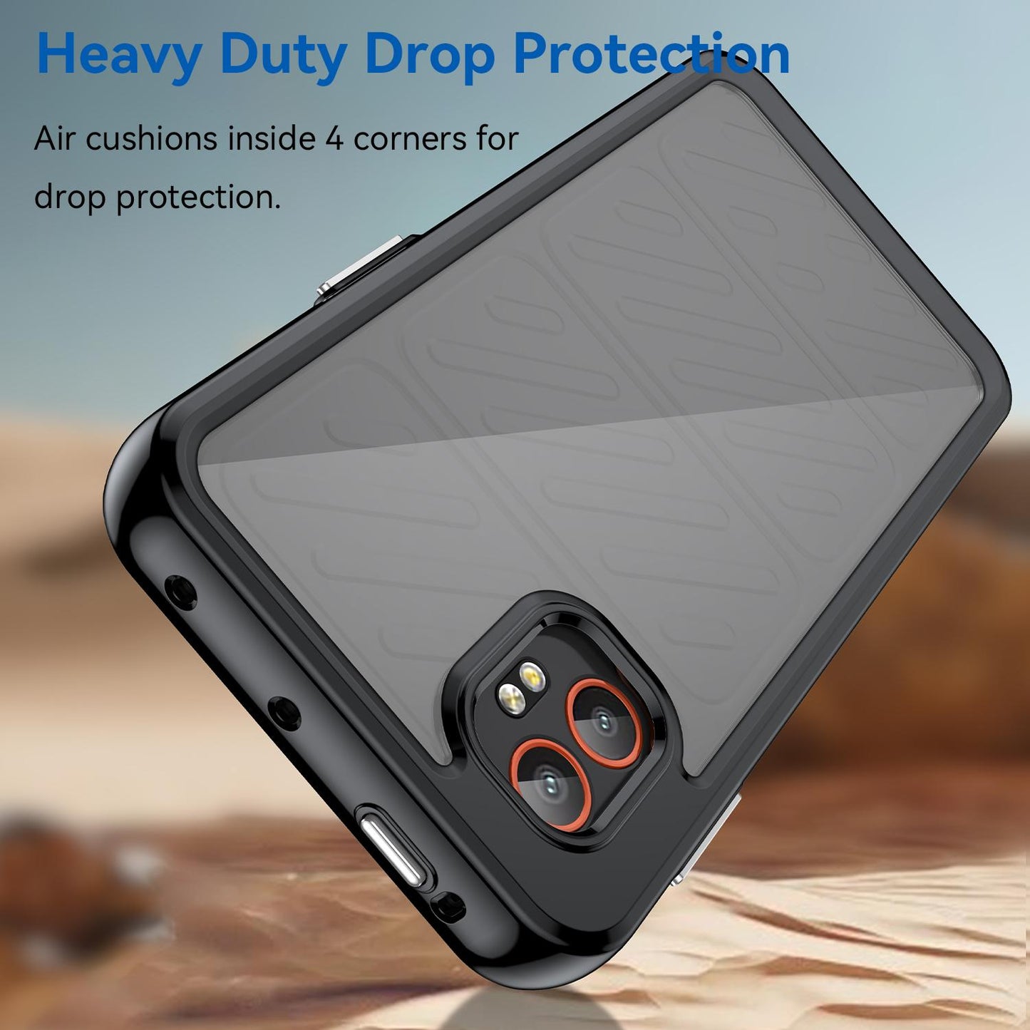 Samsung Galaxy Xcover 7 Pro Acrylic Hybrid TPU Protective Phone Case, Colourful Series Shockproof Cover