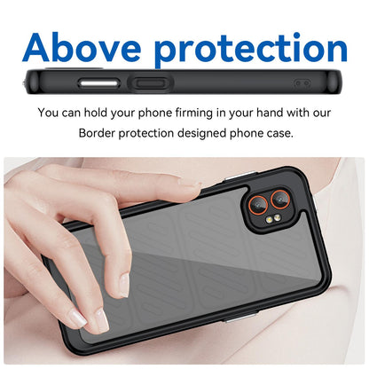 Samsung Galaxy Xcover 7 Pro Acrylic Hybrid TPU Protective Phone Case, Colourful Series Shockproof Cover