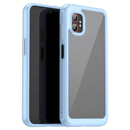 Samsung Galaxy Xcover 7 Pro Acrylic Hybrid TPU Protective Phone Case, Colourful Series Shockproof Cover