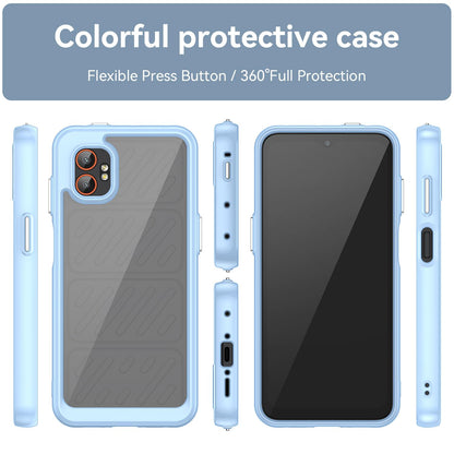 Samsung Galaxy Xcover 7 Pro Acrylic Hybrid TPU Protective Phone Case, Colourful Series Shockproof Cover