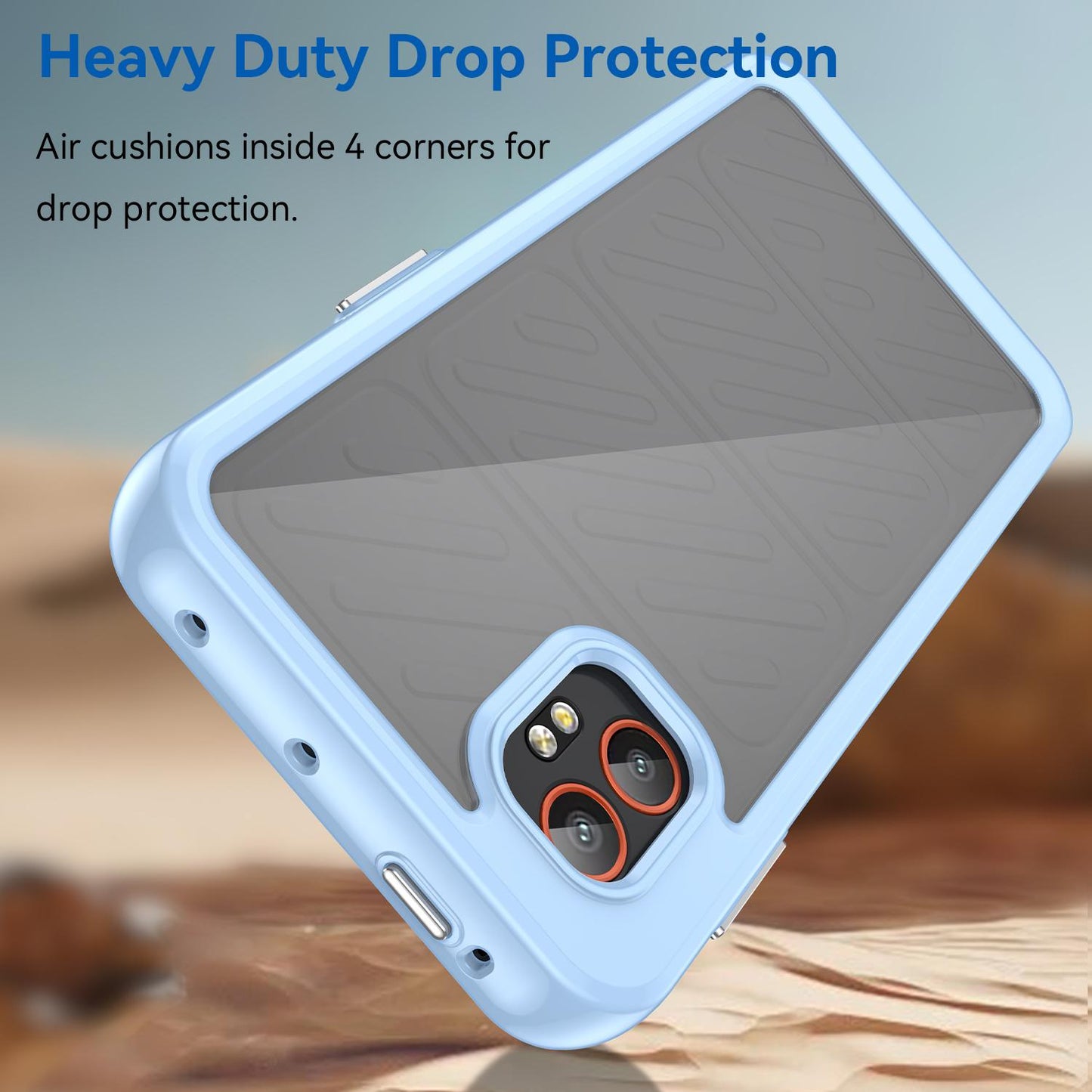 Samsung Galaxy Xcover 7 Pro Acrylic Hybrid TPU Protective Phone Case, Colourful Series Shockproof Cover